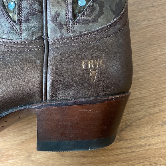 Frye Daisy Duke Western Cowboy Boots Costal Cowgirl - Picture 5 of 7